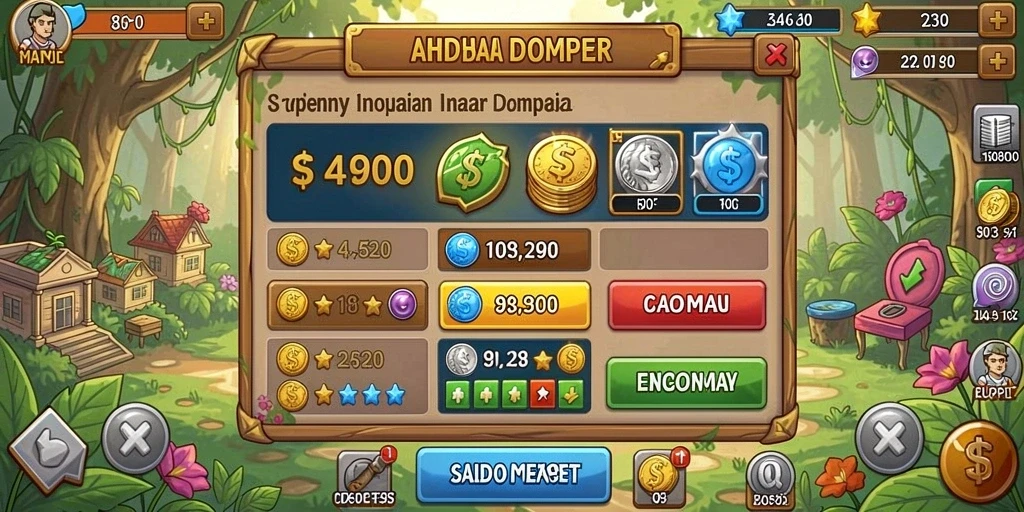 sontogel - Fitur sosial yang memungkinkan interaksi pemain.